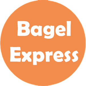 logo Bagel Express 3 restaurant logo, serving the best bagels in NYC.
